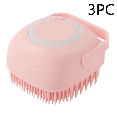 silicone dog bath massage brush