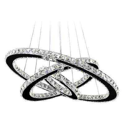 Stainless Steel Ring Simple Crystal ChandelierStainless Steel Ring Simple Crystal Chandelier