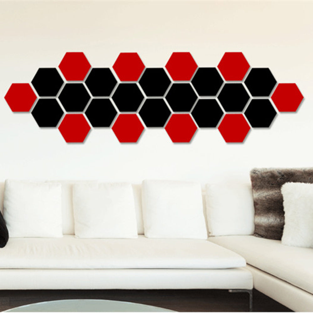 Hexagonal Mirror Acrylic Wall Sticker Background Wall Crystal Stereo MHexagonal Mirror Acrylic Wall Sticker Background Wall Crystal Stereo Mirror Sticker