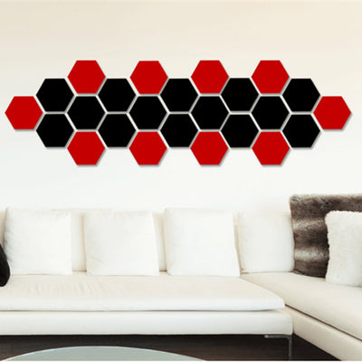 Hexagonal Mirror Acrylic Wall Sticker Background Wall Crystal Stereo MHexagonal Mirror Acrylic Wall Sticker Background Wall Crystal Stereo Mirror Sticker