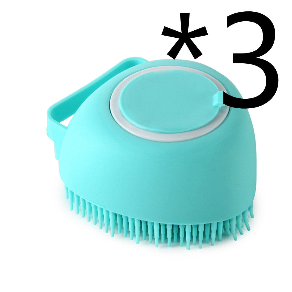 silicone dog bath massage brush