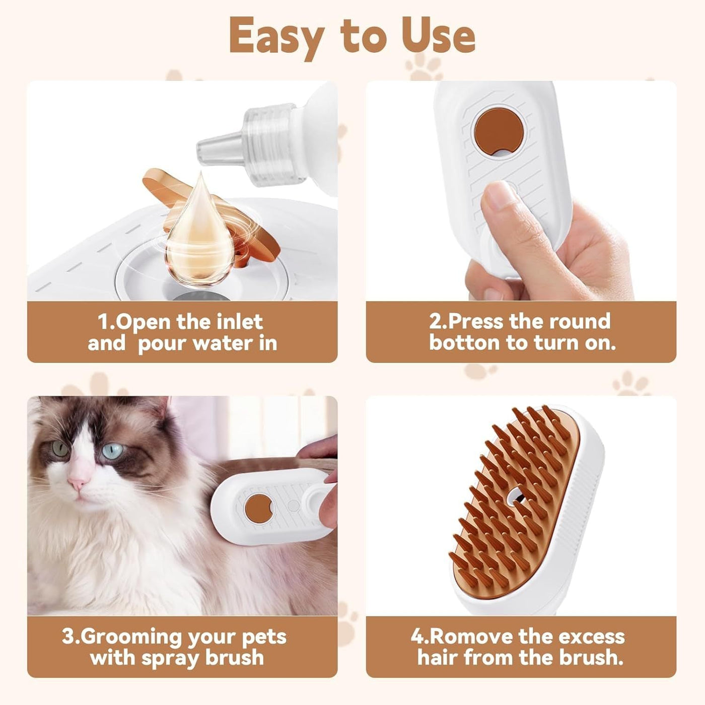 steamy cat brush