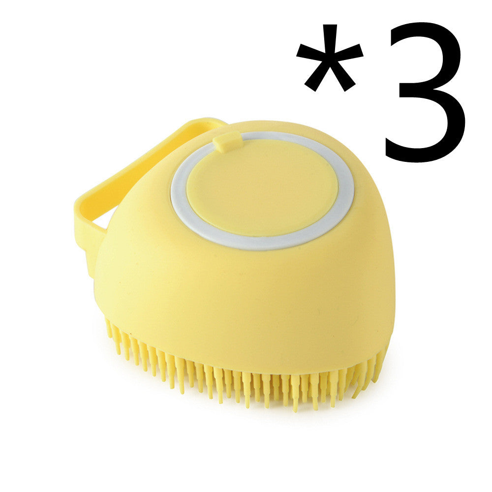 silicone dog bath massage brush
