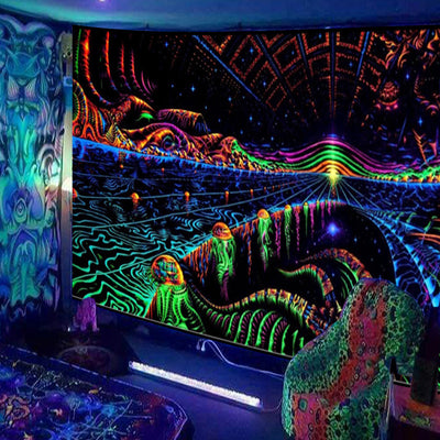 Home Decor Fluorescent Tapestry Background Fabric