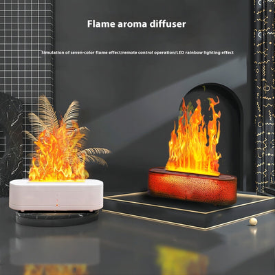 Large Capacity Rainbow Humidifier Simulation Flame Aroma DiffuserLarge Capacity Rainbow Humidifier Simulation Flame Aroma Diffuser