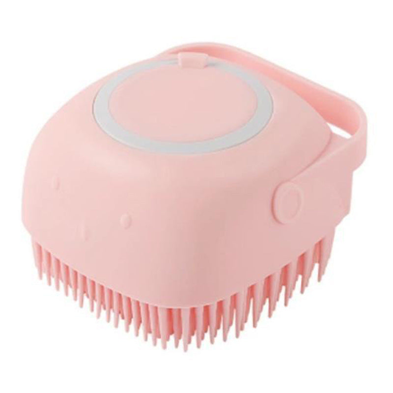 silicone dog bath massage brush
