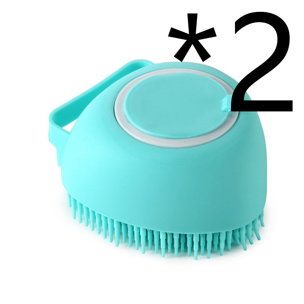 silicone dog bath massage brush