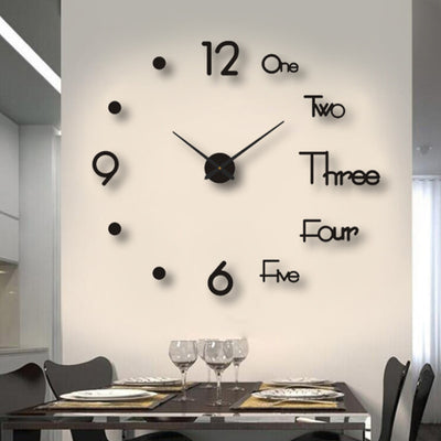 DIY Wall Sticker Clock Silent AcrylicDIY Wall Sticker Clock Silent Acrylic