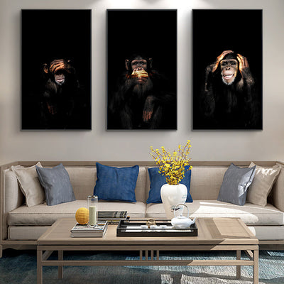 Abstract Monkey Wall Art CanvasAbstract Monkey Wall Art Canvas