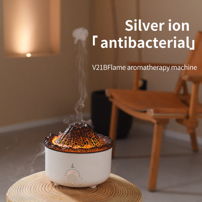Mute Of New Small Simulated Flame Volcano Humidifier Flame Humidifier Small Simulated Flame Volcano Humidifier Flame Humidifier Volcano Diffuser Home Decorations