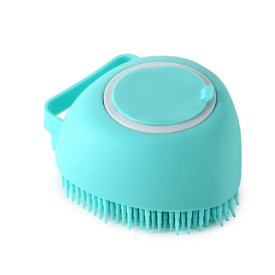 silicone dog bath massage brush