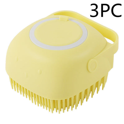 silicone dog bath massage brush