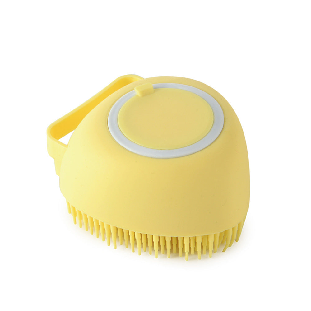 silicone dog bath massage brush