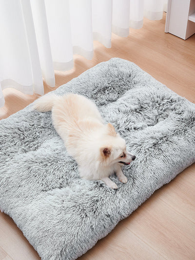 Dog Bed Mats Washable Large Dog Sofa Bed Portable Pet Kennel Long PlusDog Bed Mats Washable Large Dog Sofa Bed Portable Pet Kennel Long Plush House Sleep Protector Product Dog Bed