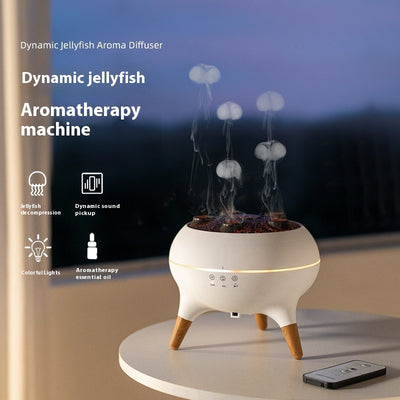 Household  Intelligent Jellyfish Ultrasonic Air Humidifier Ultrasonic Household Intelligent Jellyfish Ultrasonic Air Humidifier Ultrasonic Porous Atomization Timing Remote Control Humidifier Aroma Diffuser