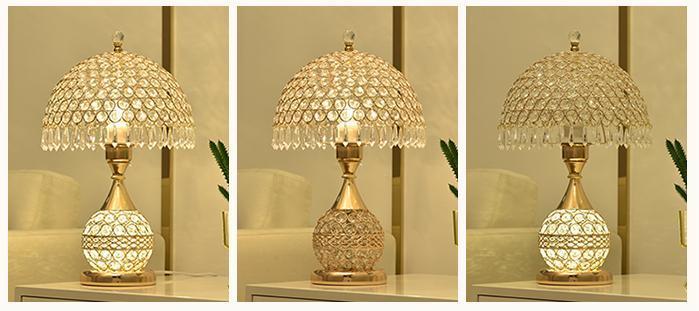 Crystal Desk Lamp Bedroom Bedside LampCrystal Desk Lamp Bedroom Bedside Lamp