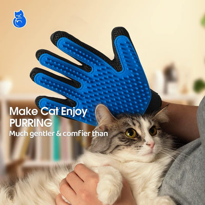 pet grooming gloves