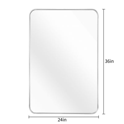 Silver bathroom mirrors