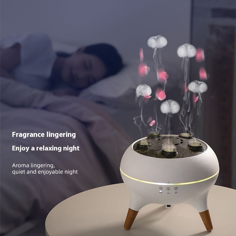 Household  Intelligent Jellyfish Ultrasonic Air Humidifier Ultrasonic Household Intelligent Jellyfish Ultrasonic Air Humidifier Ultrasonic Porous Atomization Timing Remote Control Humidifier Aroma Diffuser
