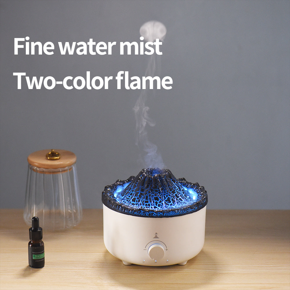 Mute Of New Small Simulated Flame Volcano Humidifier Flame Humidifier Small Simulated Flame Volcano Humidifier Flame Humidifier Volcano Diffuser Home Decorations