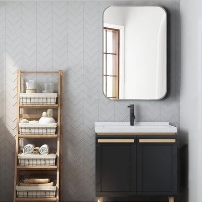 Silver bathroom mirrors