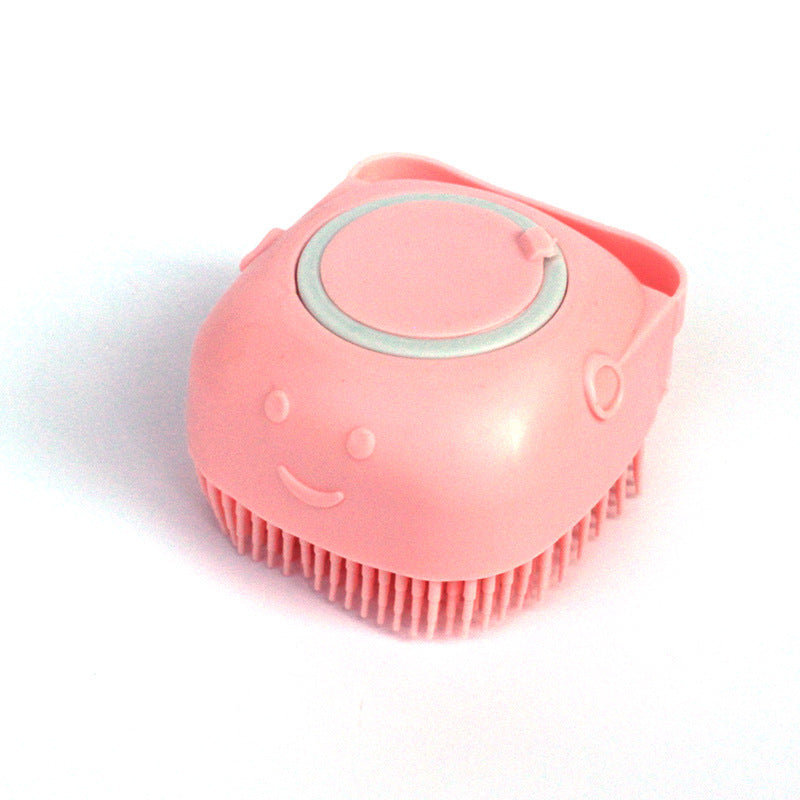 silicone dog bath massage brush
