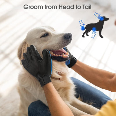pet grooming gloves