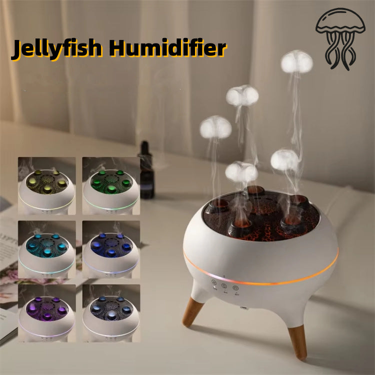 Household  Intelligent Jellyfish Ultrasonic Air Humidifier Ultrasonic Household Intelligent Jellyfish Ultrasonic Air Humidifier Ultrasonic Porous Atomization Timing Remote Control Humidifier Aroma Diffuser