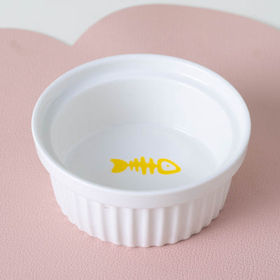 Cat Bowl Ceramic Double Bowl Water Bowl Tall Diagonal Pet Bowl supplies
