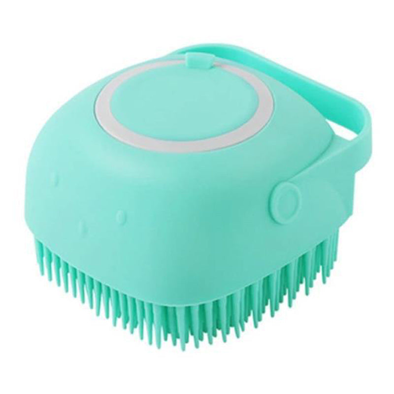 silicone dog bath massage brush