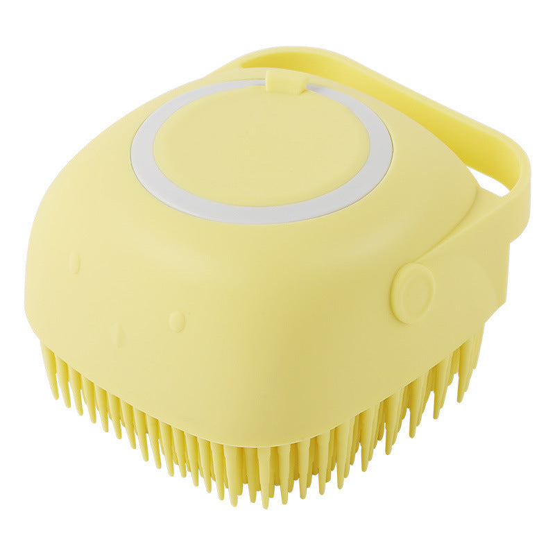 silicone dog bath massage brush