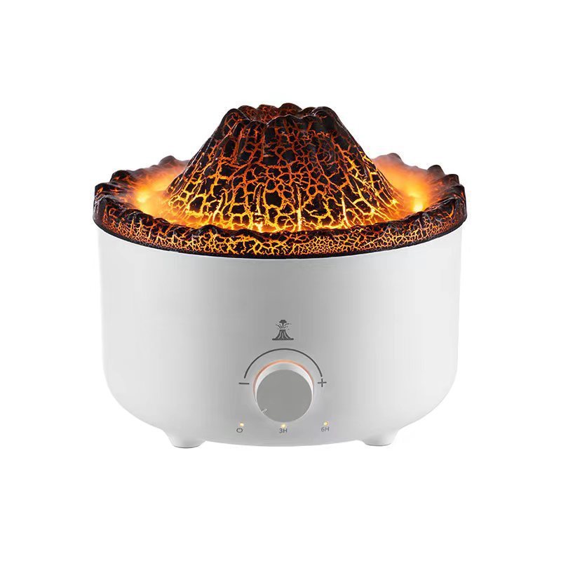 Mute Of New Small Simulated Flame Volcano Humidifier Flame Humidifier Small Simulated Flame Volcano Humidifier Flame Humidifier Volcano Diffuser Home Decorations