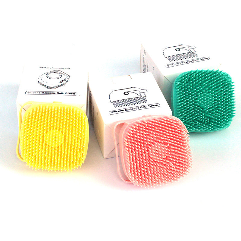silicone dog bath massage brush