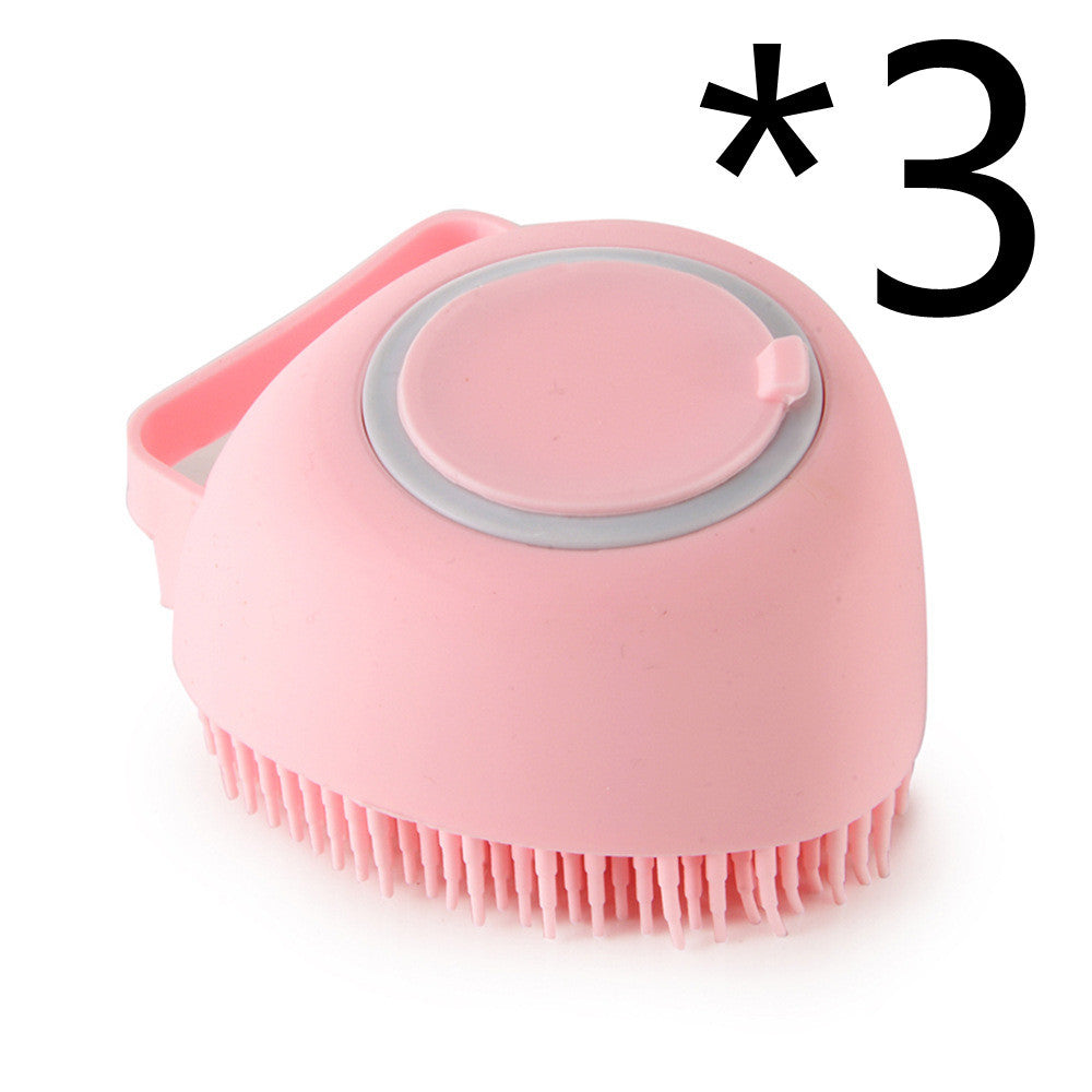 silicone dog bath massage brush