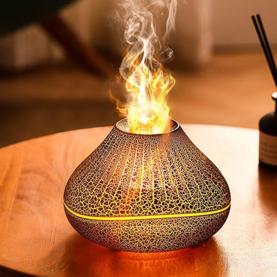 Large Capacity Rainbow Humidifier Simulation Flame Aroma DiffuserLarge Capacity Rainbow Humidifier Simulation Flame Aroma Diffuser