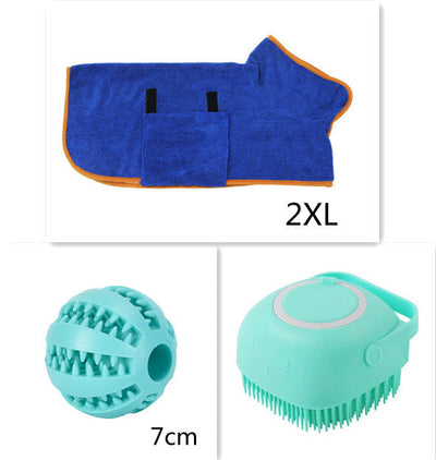 silicone dog bath massage brush