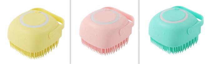 silicone dog bath massage brush