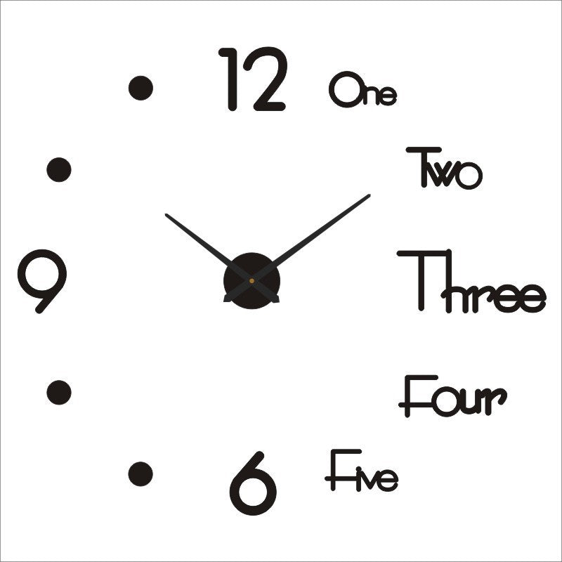 DIY Wall Sticker Clock Silent AcrylicDIY Wall Sticker Clock Silent Acrylic
