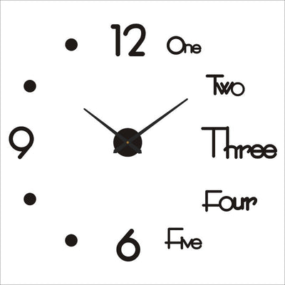 DIY Wall Sticker Clock Silent AcrylicDIY Wall Sticker Clock Silent Acrylic