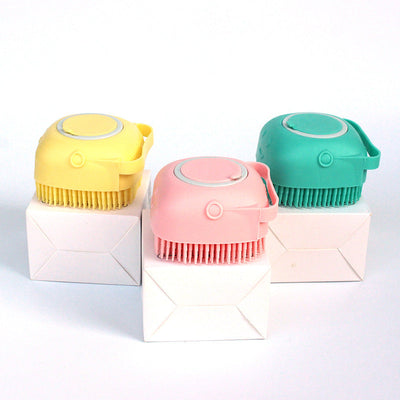 silicone dog bath massage brush